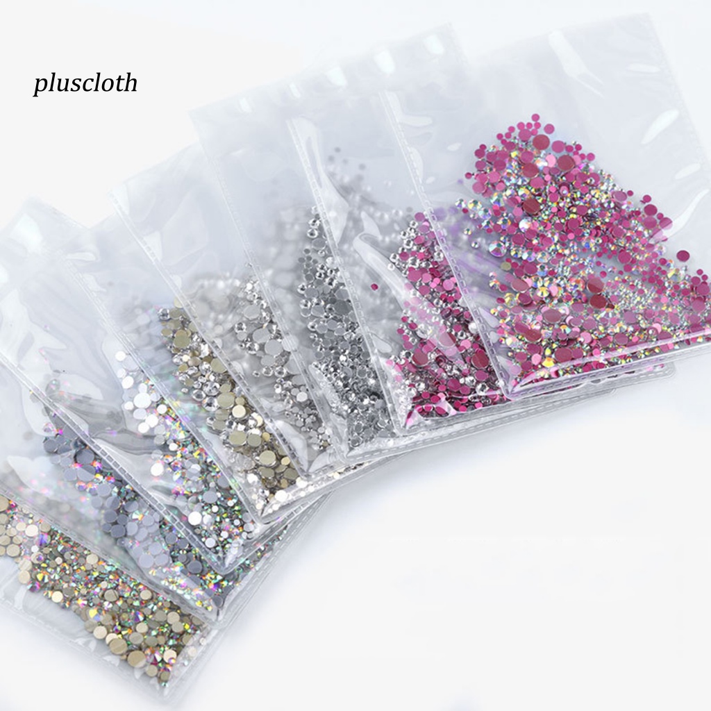 Set 1440 Hạt Đá Thủy Tinh Nhiều Màu Đính Móng Tay