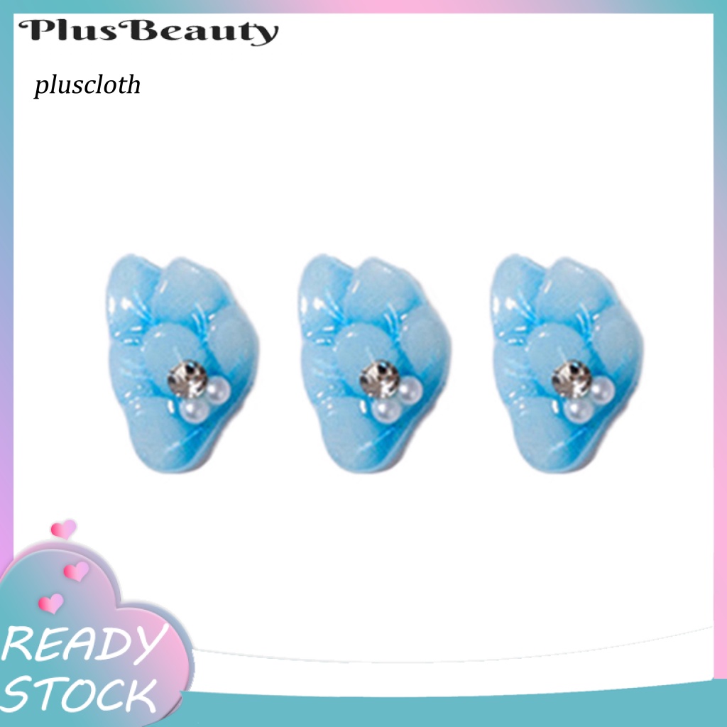 Bộ 3 Phụ Kiện Cánh Hoa 3D Tự Trang Trí Móng Tay Cho Nữ