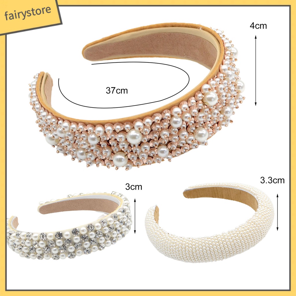 Cài Tóc Đính Đá Ngọc Trai Nhân Tạo Chống Trượt Dành Cho Nữ