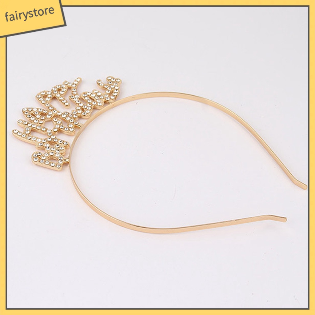 Băng Đô Cài Tóc Hình Vương Miện Bằng Hợp Kim Lấp Lánh Chống Gỉ Siêu Bền