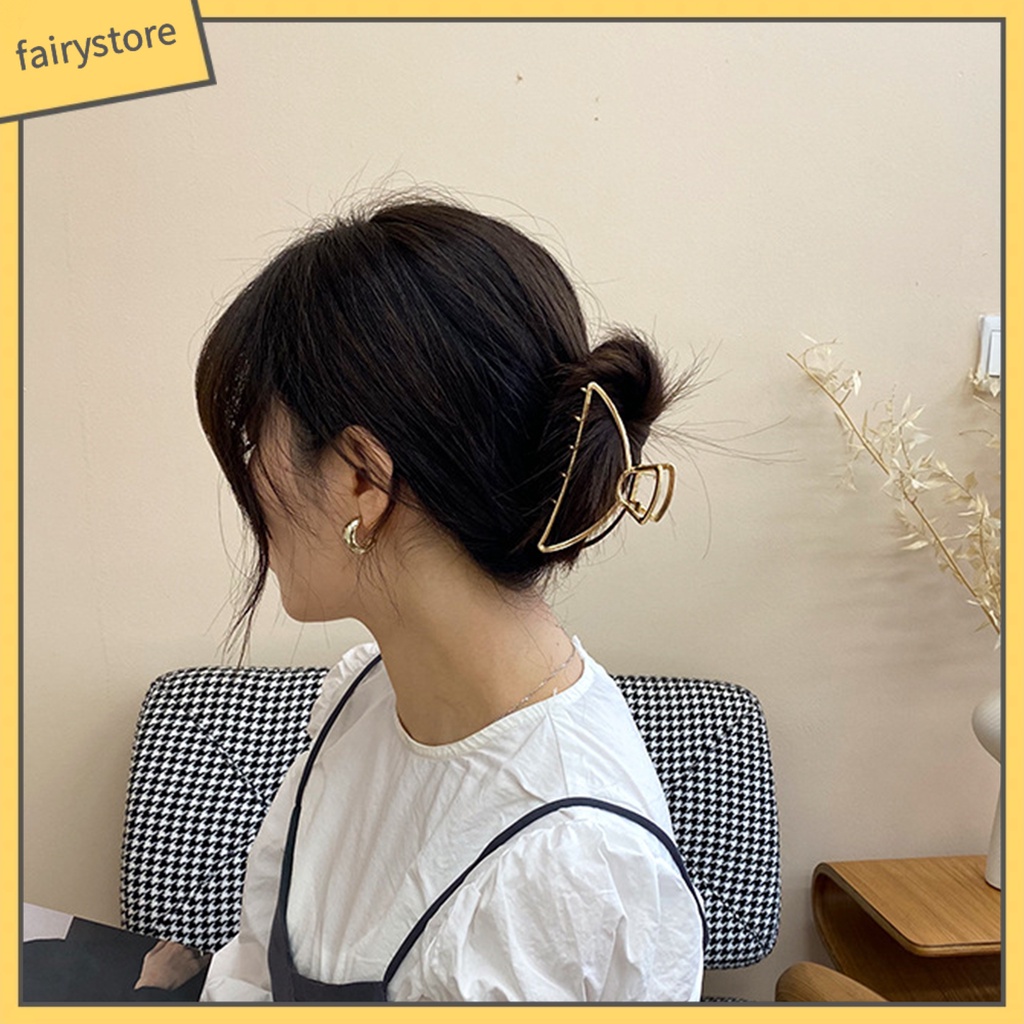 Kẹp Tóc Kim Loại Thiết Kế Thanh Lịch Cho Nữ
