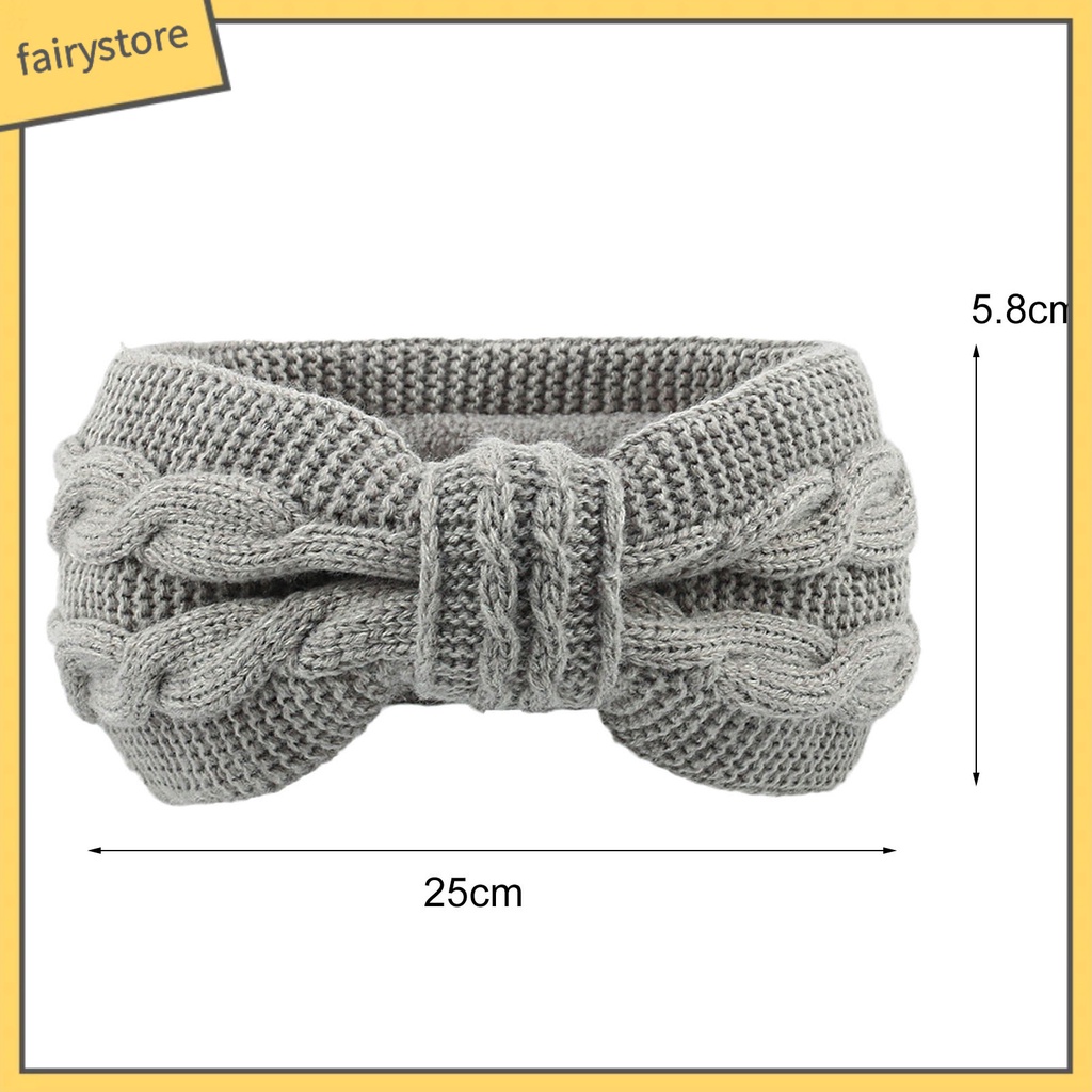Băng Đô Dệt Kim Co Giãn Màu Trơn Thắt Nơ Thời Trang Thu Đông Dành Cho Nữ Rửa Mặt