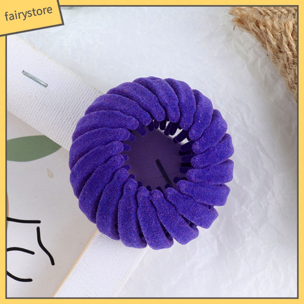 Kẹp Tóc Đuôi Ngựa Màu Trơn Không Đau Siêu Nhẹ Có Thể Tái Sử Dụng Giá Đỡ