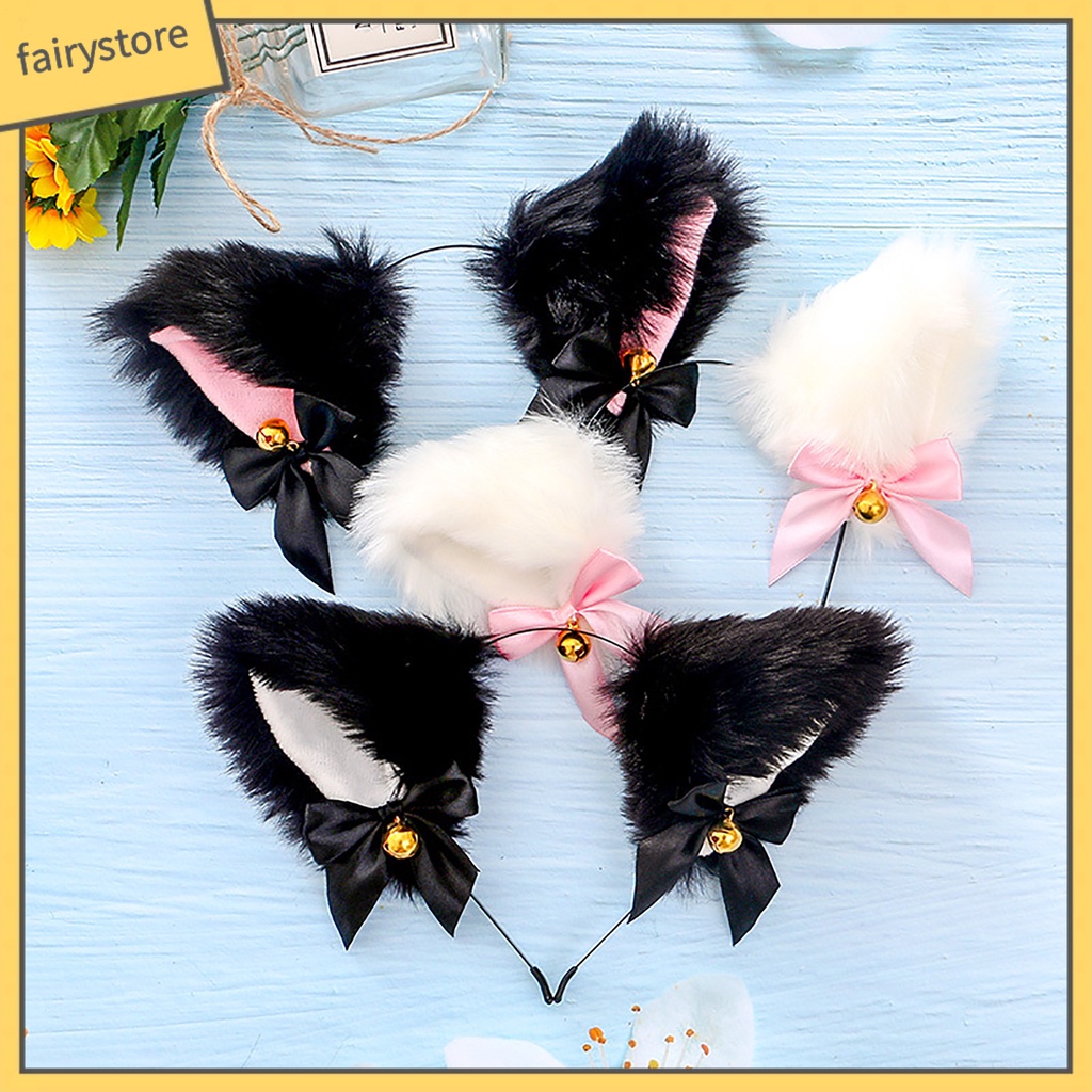 Băng Đô Tai Thỏ Giả Lông Thú Thời Trang Hóa Trang Tiệc Tùng