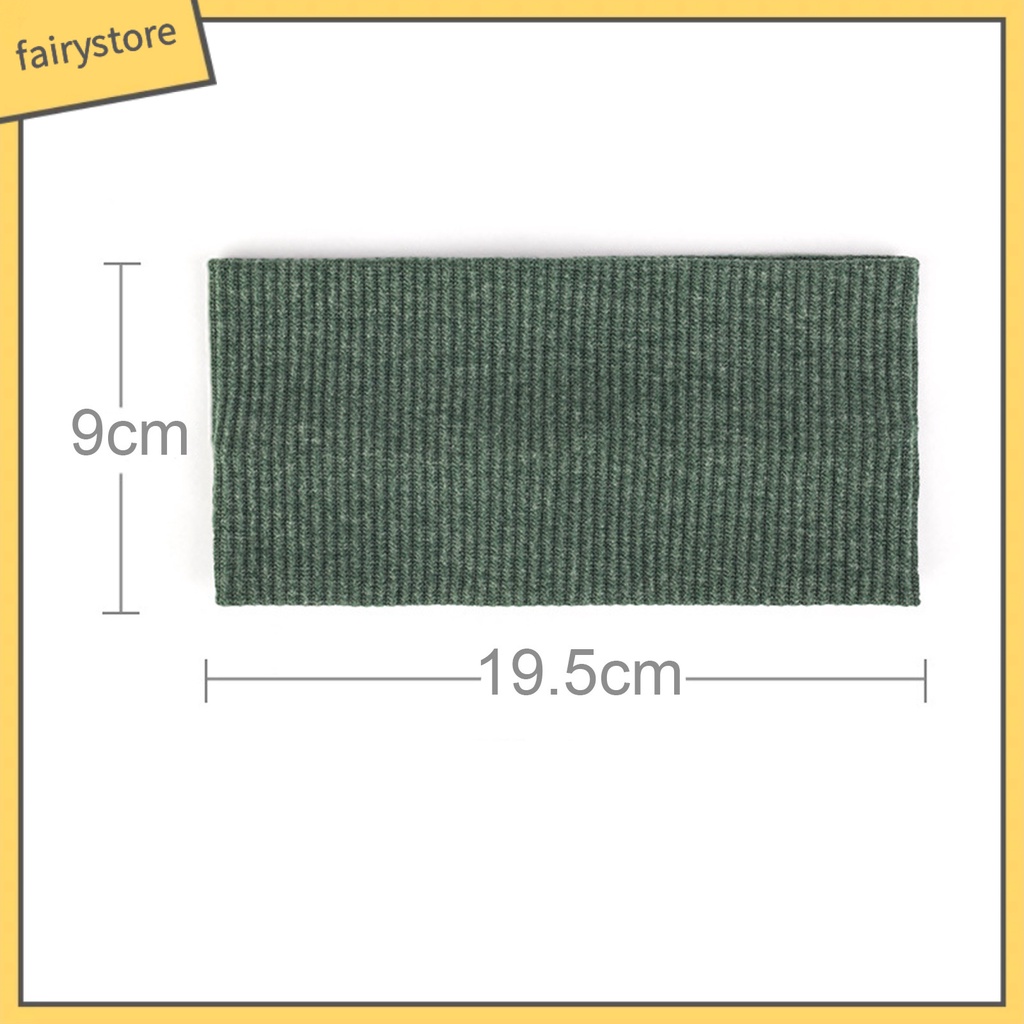 Băng Đô Thể Thao Unisex Bản Rộng Co Giãn Thấm Hút Mồ Hôi Màu Sắc Trơn