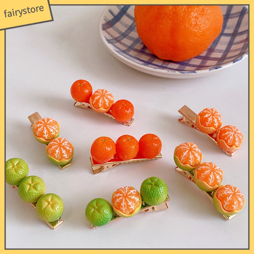 Kẹp TóC HìNh Quả Cam Dễ Thương Cho Nữ