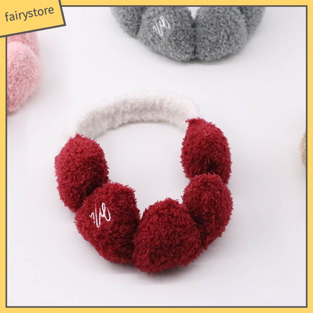 Băng Đô Cài Tóc Mềm Mại Hình Trái Tim Dễ Thương Dùng Rửa Mặt / Trang Điểm Cho Nữ