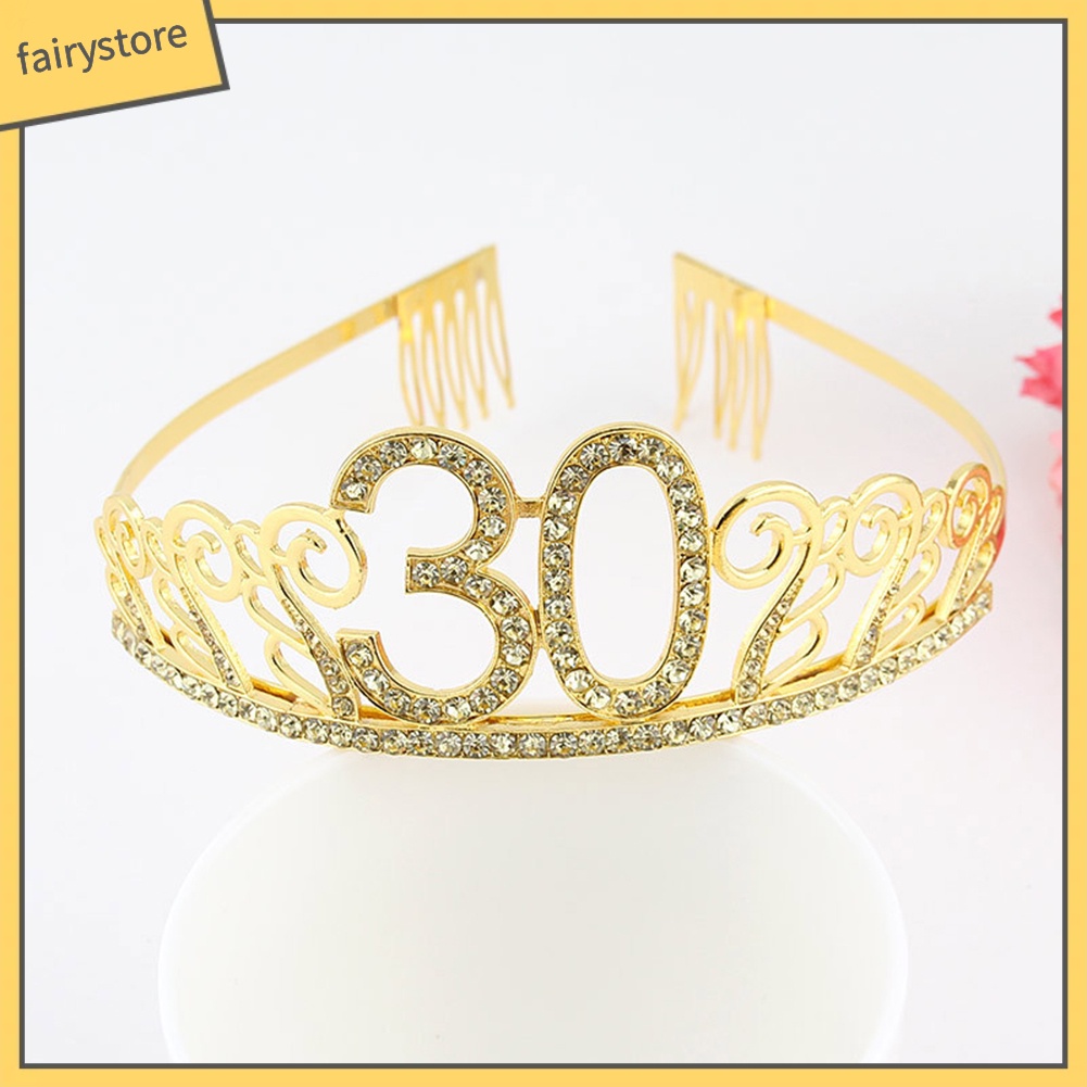 Cài Tóc Vương Miện Đính Đá Lấp Lánh Thời Trang 10 / 18 / 21 / 30 / 40 / 50