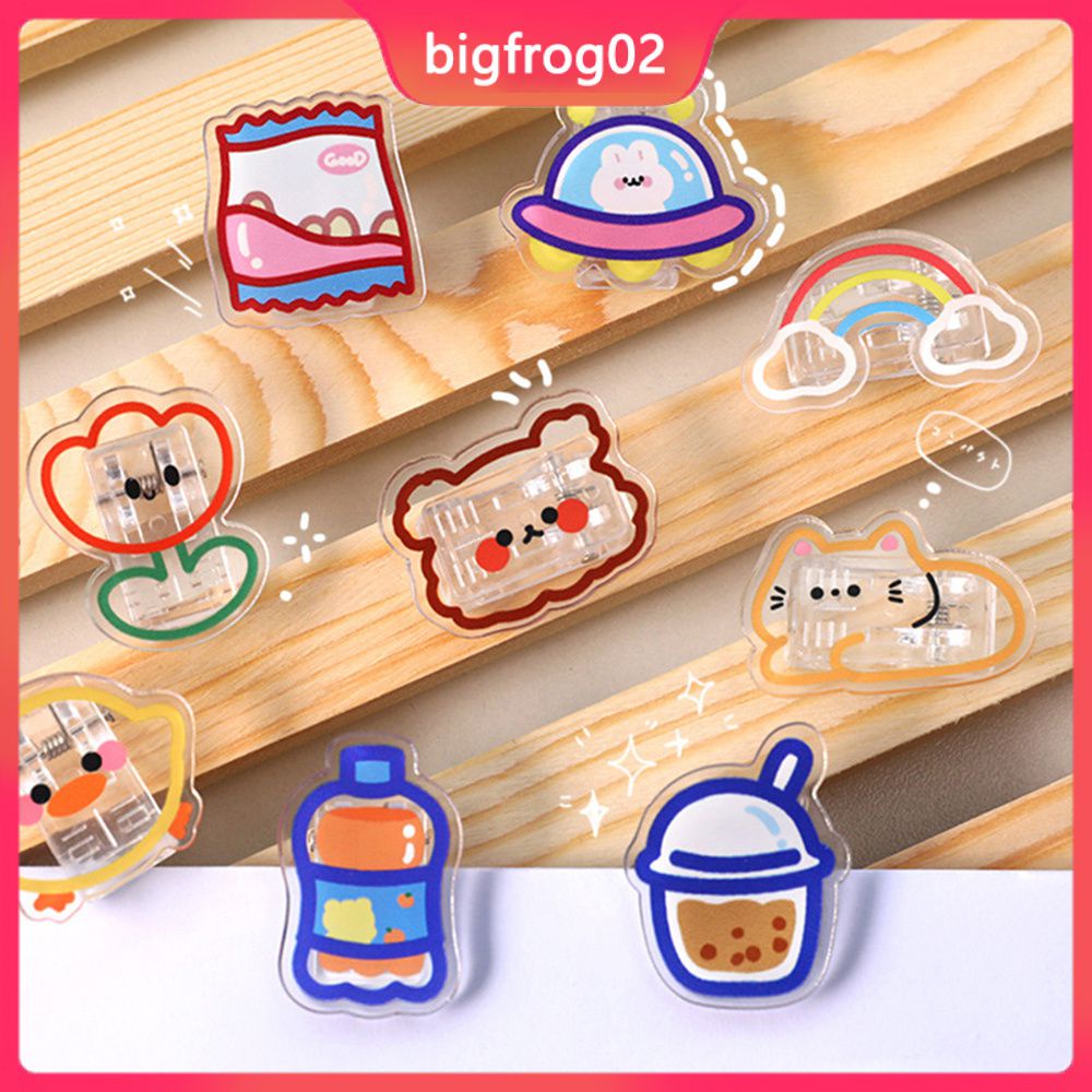 Kẹp Ảnh Bằng Acrylic Trong Suốt Kiểu Hoạt Hình Đáng Yêu