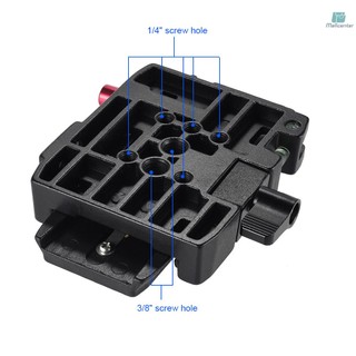 Andoer Video Camera Tripod Quick Release Clamp Adapter with Quick Release Plate Compatible for Manfrotto 501 500AH 701HDV 503HDV Q5 Head