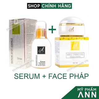 Kem face pháp chữ A và Serum huyết thanh A cosmetics chính hãng Mỹ Phẩm Phương Anh