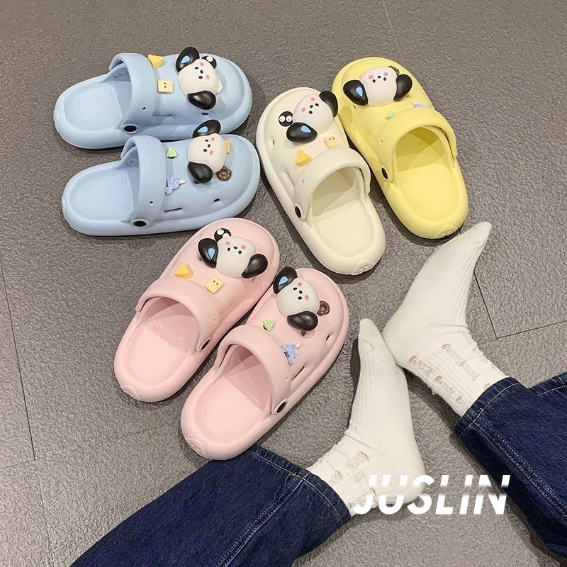 JUSLIN dép dép nữ dép bánh mì nữ dép bánh mì nữ 2023 NEW 060914