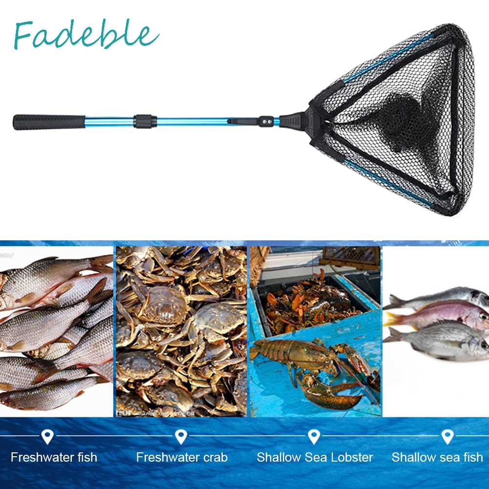 Lưới Đánh Bắt Cá Hình Tam Giác Gọn Nhẹ Có Thể Gấp Gọn Tiện Dụng