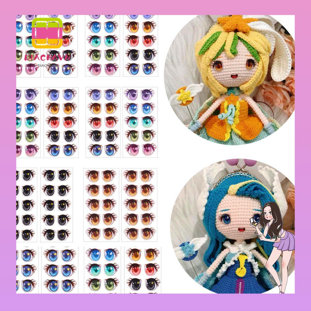 Set 10 Cặp Miếng Dán Hình Trái Tim Dễ Thương Dùng Trang Trí Búp Bê DIY