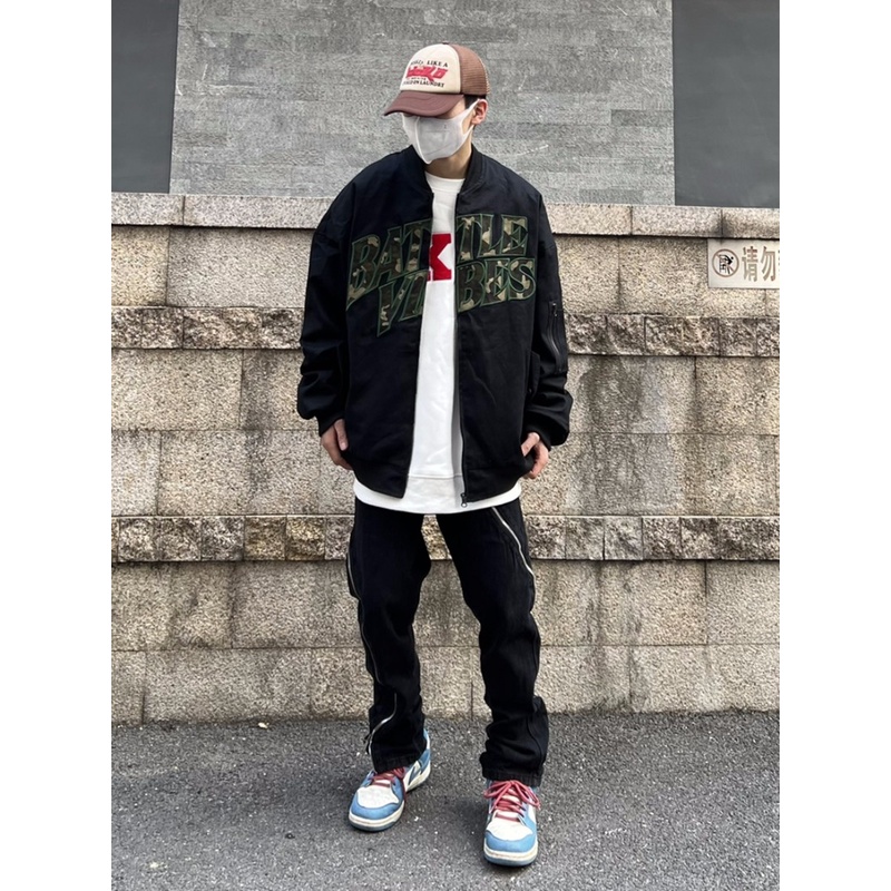 Áo Khoác Bóng Chày Dáng Rộng Thêu Chữ Phong Cách Đường Phố Mỹ Thời Trang Xuân Thu Cho Nam Và Nữ