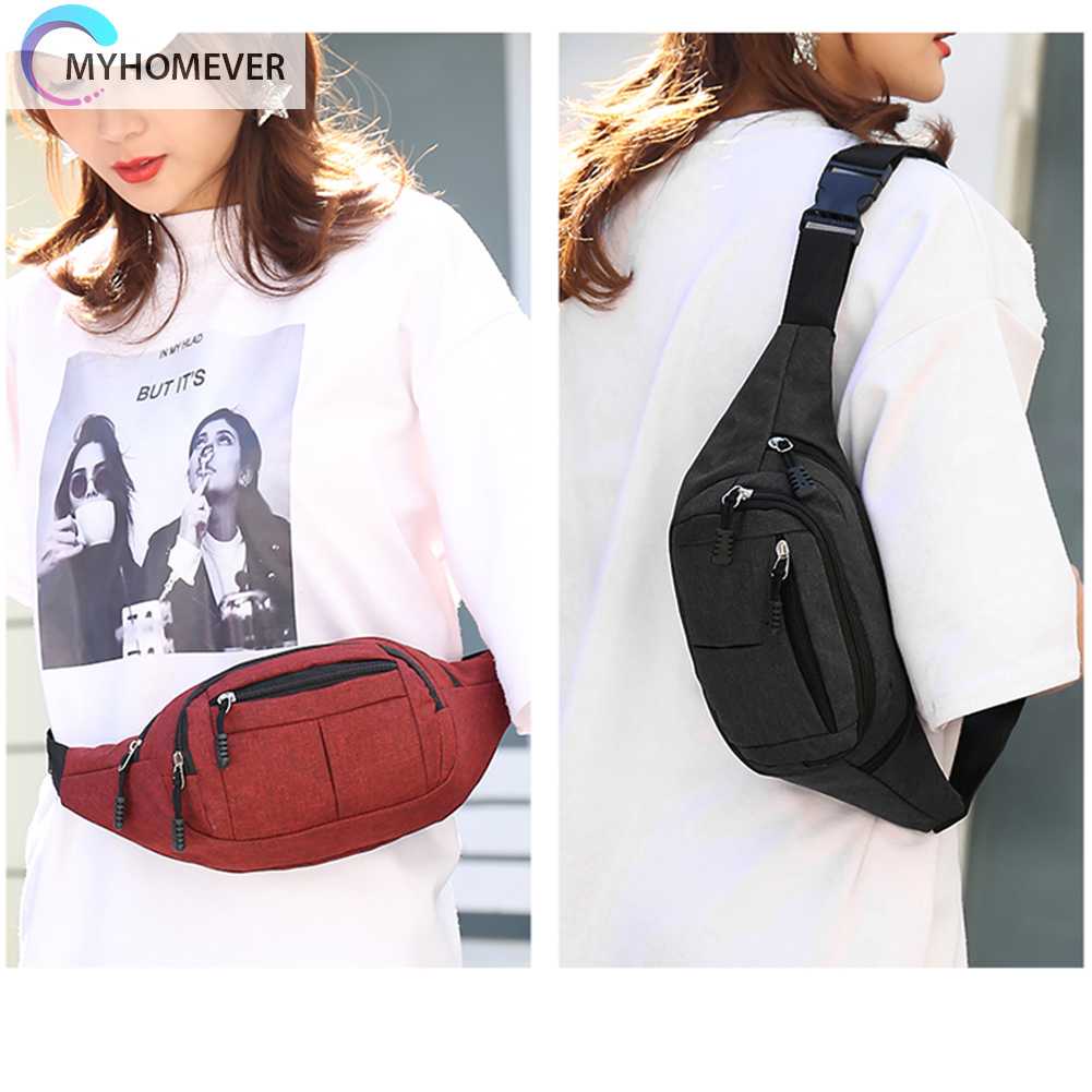 Túi Đeo Hông Đa Năng Bằng Vải Nylon Để Chạy Bộ / Đi Bộ Đường Dài