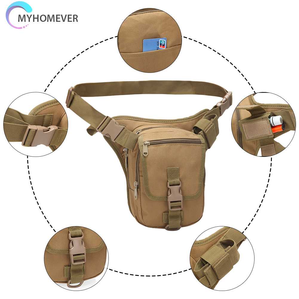 Túi Đeo Hông Vải Oxford EDC Đa Năng Dùng Khi Đi Cắm Trại / Leo Núi