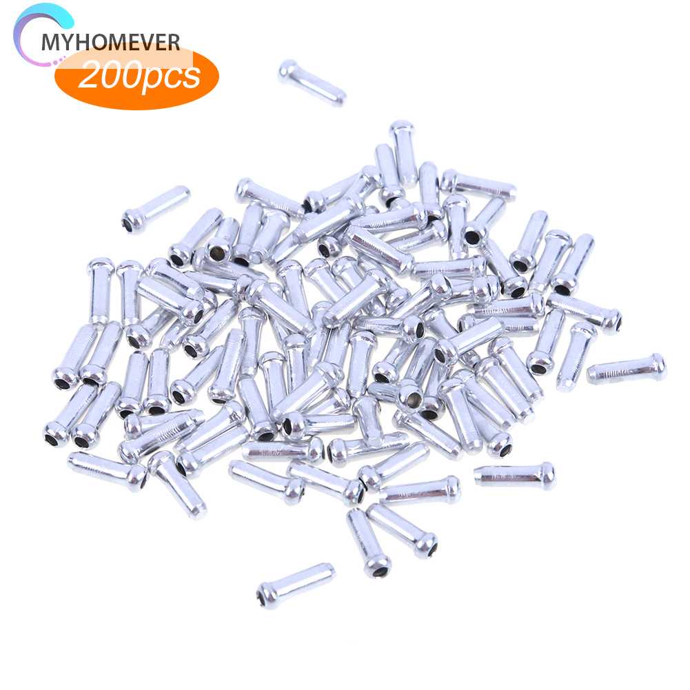 Set 200 Đầu Bọc Dây Phanh Xe Đạp Bằng Nhôm