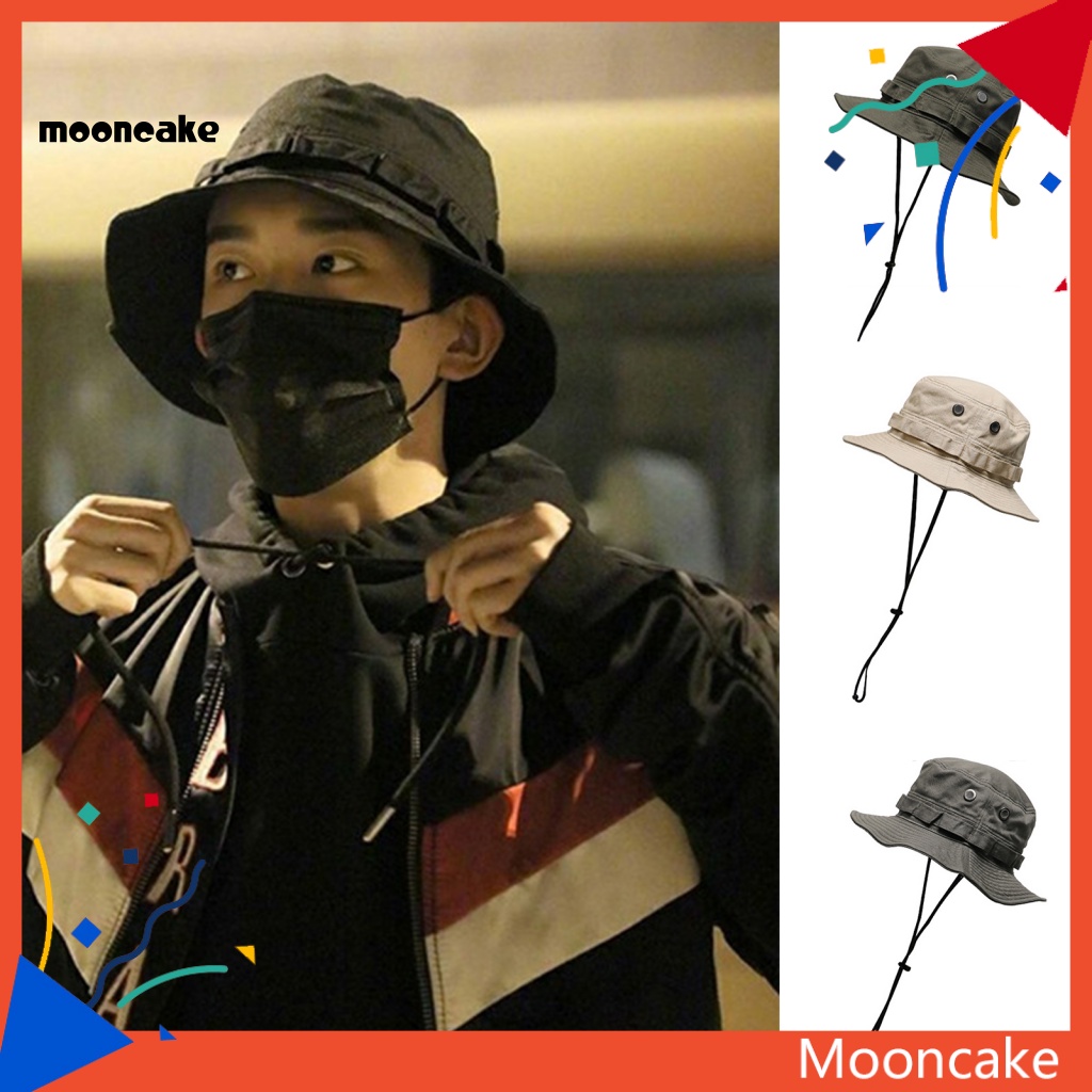 < Mooncake > Mũ Bucket Che Nắng Gấp Gọn Được Dùng Khi Đi Leo Núi Mùa Hè