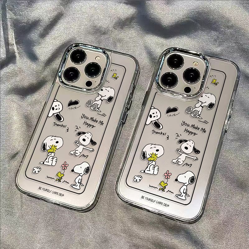 ✅Ốp Điện Thoại Dẻo Họa Tiết Hoạt Hình Snoopy Dễ Thương Chống Sốc Cho Iphone1213MaxPlus14Pro 87Inch / 5 11Iphone1213Max