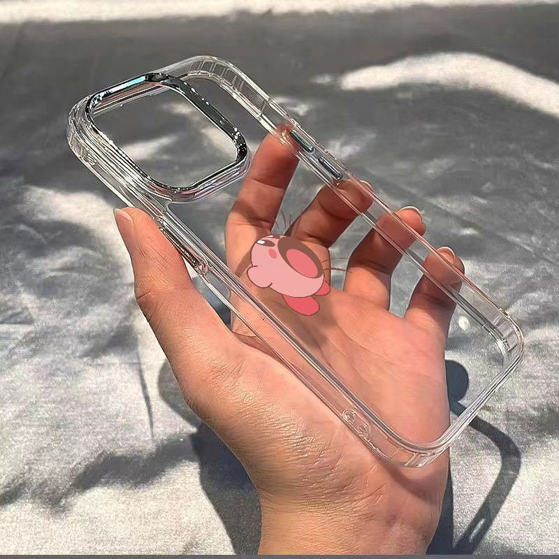 ✅Ốp Điện Thoại Dẻo Họa Tiết Ngôi Sao Kirby Đơn Giản Chống Sốc Cho Iphone 14pro 117 13Iphone12In plus8 / Apple