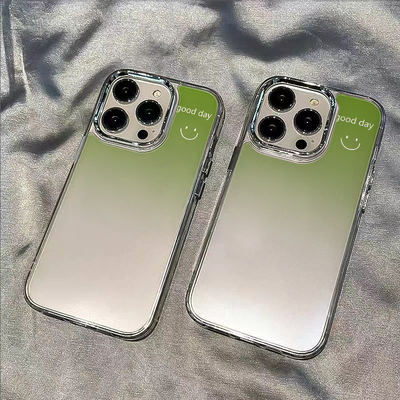 ✅Ốp Điện Thoại Mềm Chống Sốc Họa Tiết Mặt Cười Màu Gradient Cho Iphone 14pro 11In 128Max13 7 66FT