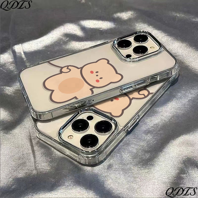 ✅Ốp Điện Thoại Dẻo Họa Tiết Chú Gấu Nhỏ Dễ Thương Chống Sốc Cho iPhone1214pro UFFZ 1113 87 plus