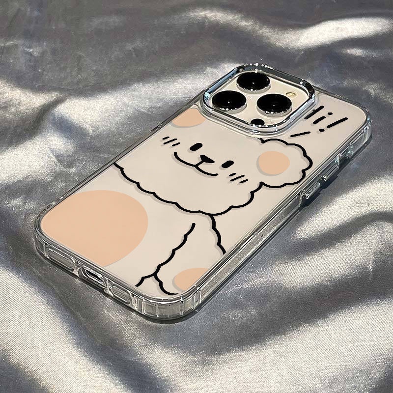 ✅Ốp Điện Thoại Mềm Chống Sốc Họa Tiết Gấu Dễ Thương Cho Iphone 138Iphone12Plus7Hi14Promax 11