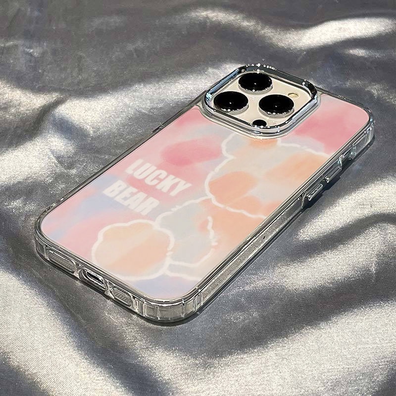 ✅Ốp Điện Thoại Dẻo In Hình Gấu Và Chữ Tiếng Anh Đơn Giản Chống Sốc Cho Iphone Xsmax 711 14pro 12138 P2LE