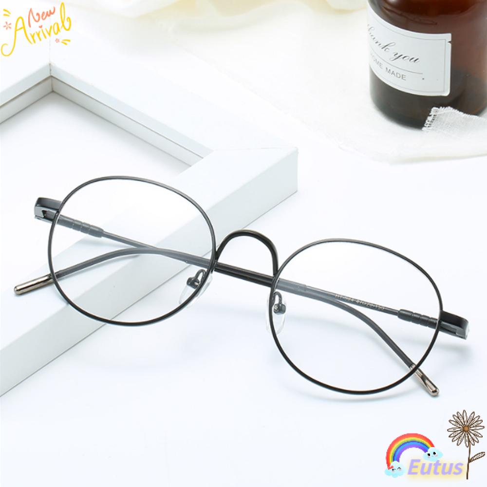 Mắt Kính Gọng Tròn Bằng Kim Loại Siêu Nhẹ Thời Trang