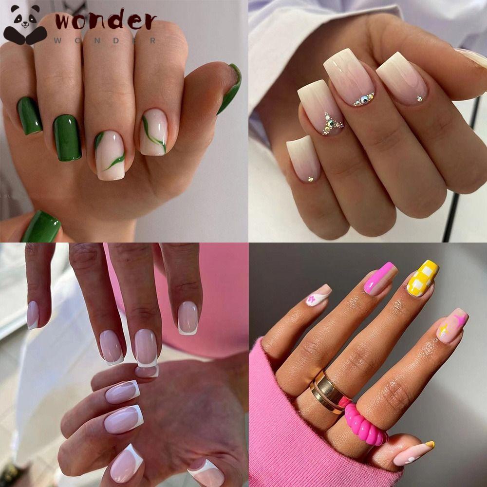 Set 24 Móng Tay Giả Có Thể Tháo Rời