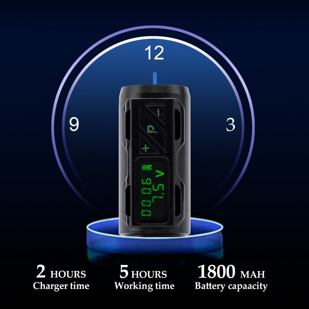 Máy Xăm Hình Chuyên Nghiệp Với Màn Hình LCD Không Dây HD Sạc USB