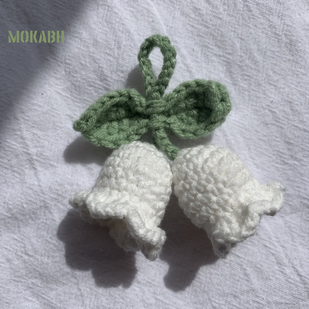 [Mok Abh] Móc Khóa Dệt Tay Hình Hoa Tinh Tế Phong Cách Bohemian Quyến Rũ