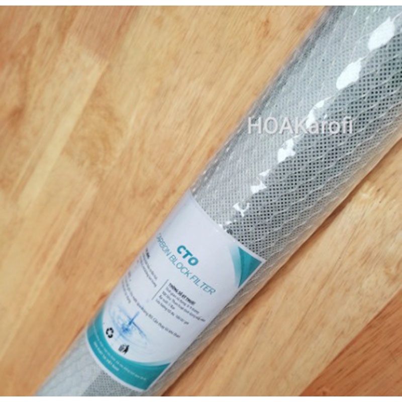 Lõi lọc nước dài 20 inch số 3 CTO Than nén, lọc đầu nguồn  20in thay máy lọc công nghiệp Tốt