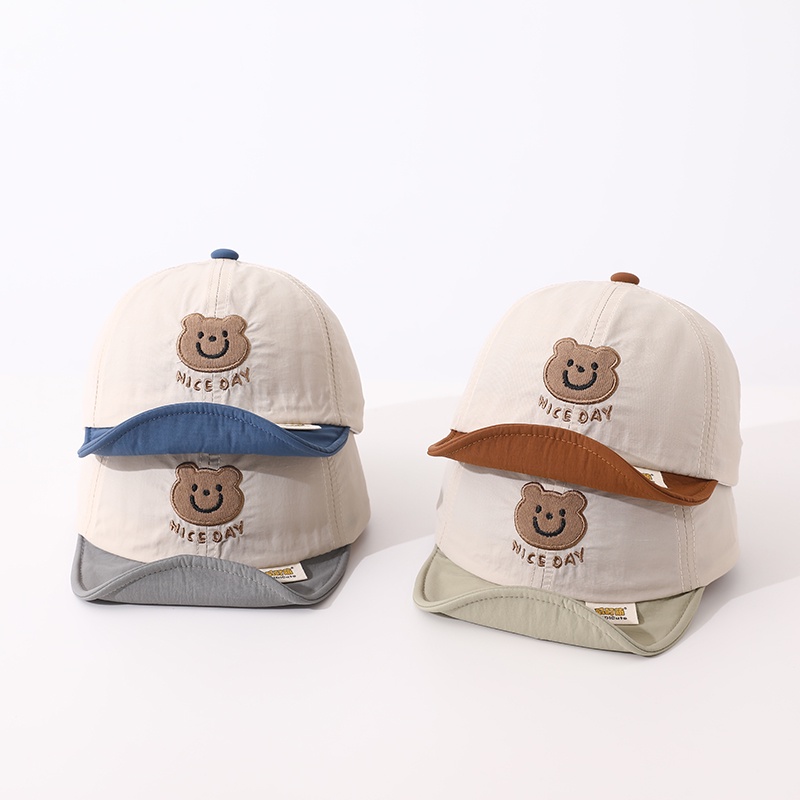 Mũ Lưỡi Trai Hình Gấu Siêu Dễ Thương Cho Bé