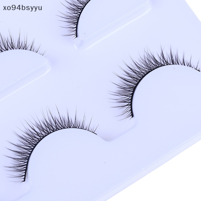 1 / 3 / 5 Cặp Lông Mi Giả 3D Trong Suốt Tự Nhiên xo94bsyyu