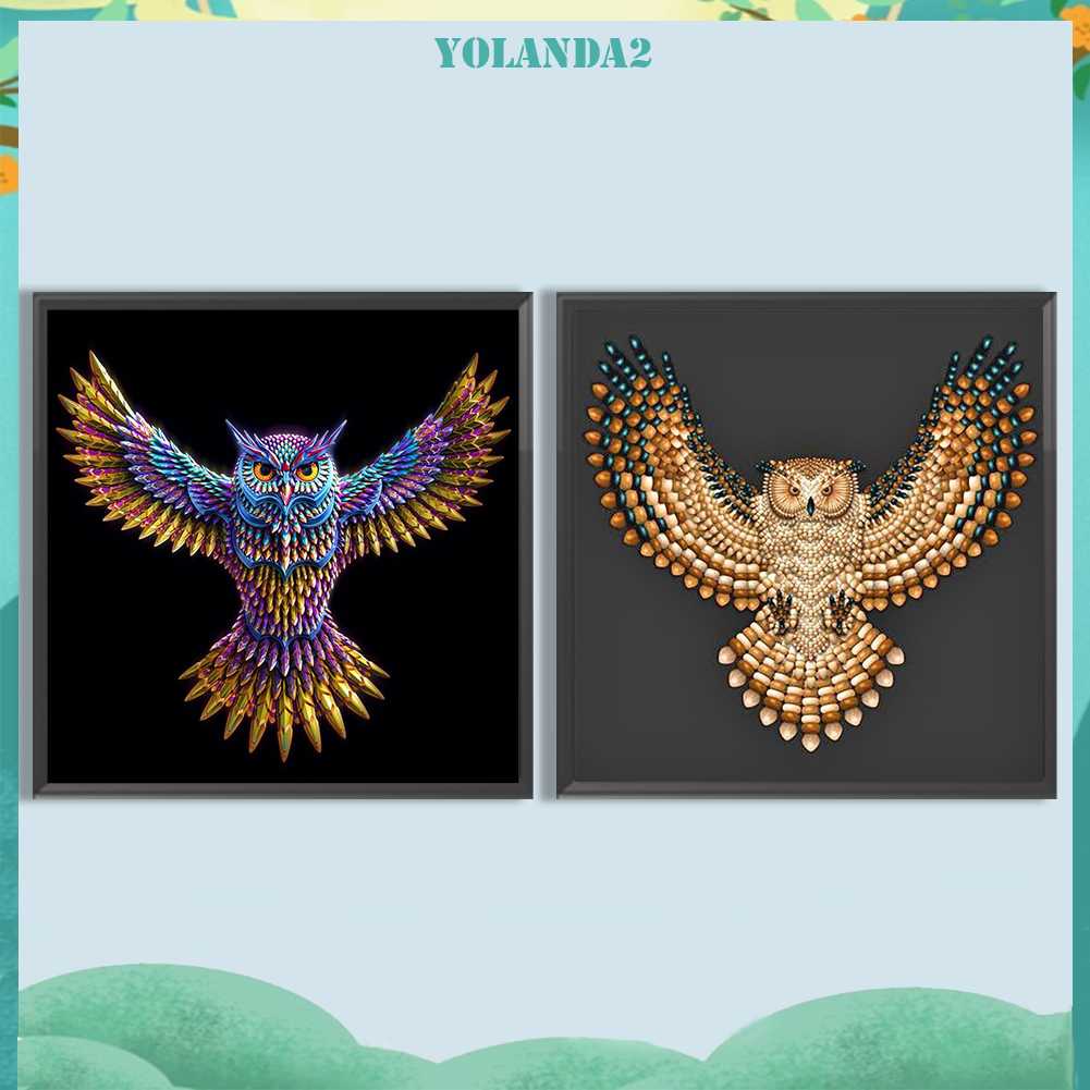 Tranh Đính Đá Kim Cương Toàn Bộ 5D DIY Hình Vẽ Con Cú