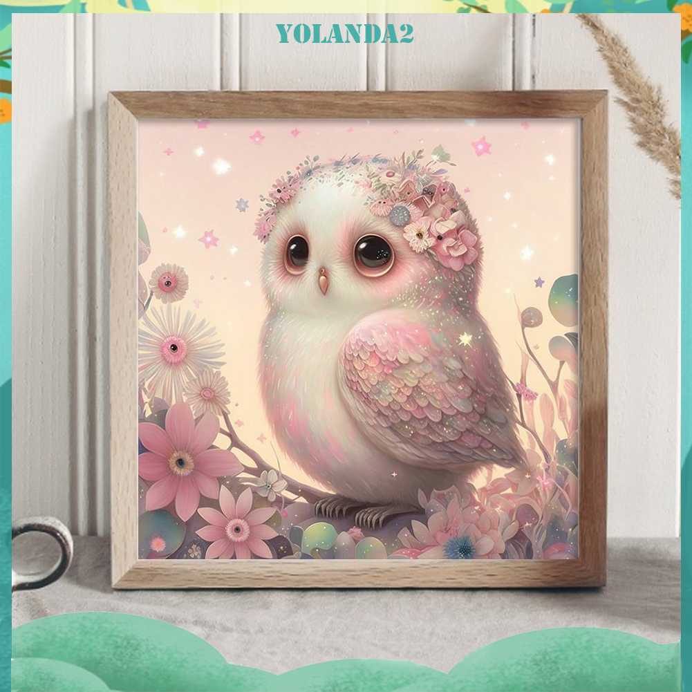 Tranh Đính Đá Kim Cương Toàn Bộ 5D DIY Hình Vẽ Con Cú