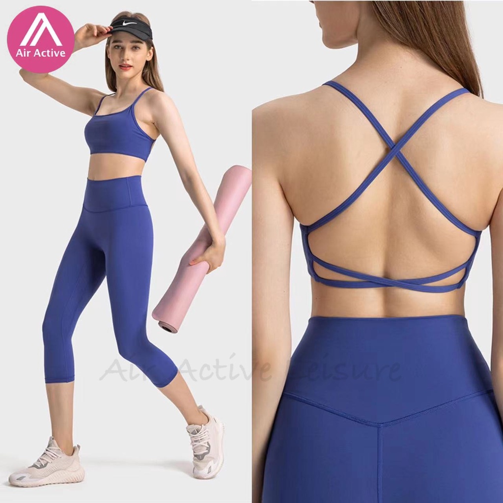 Set Đồ Tập Yoga Gồm Áo Bra + Quần Lưng Cao Kiểu Dáng Thể Thao Trẻ Trung Quyến Rũ