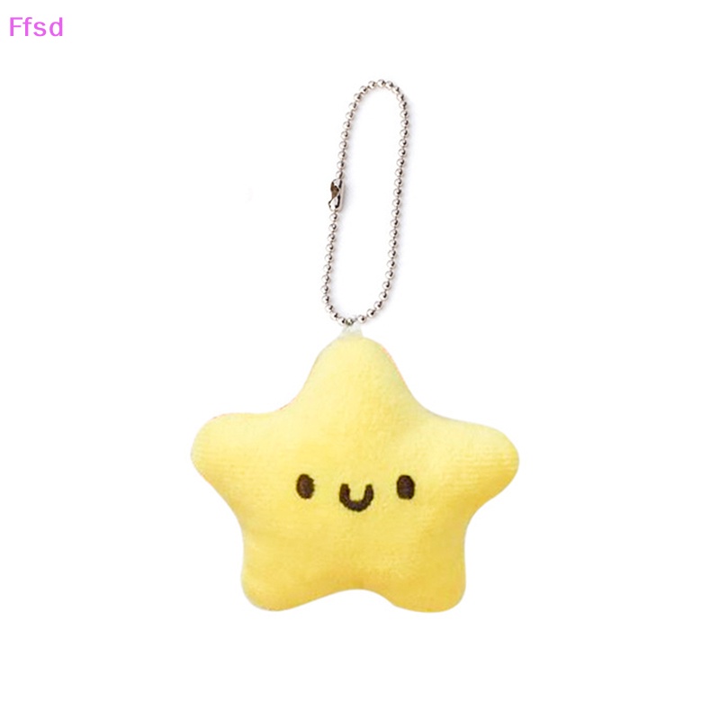 {Ffsd} Móc Khóa Đồ Chơi Nhồi Bông Mềm Mại Hình Ngôi Sao Nhỏ Màu Vàng Dễ Thương Làm Quà Tặng Trang Trí