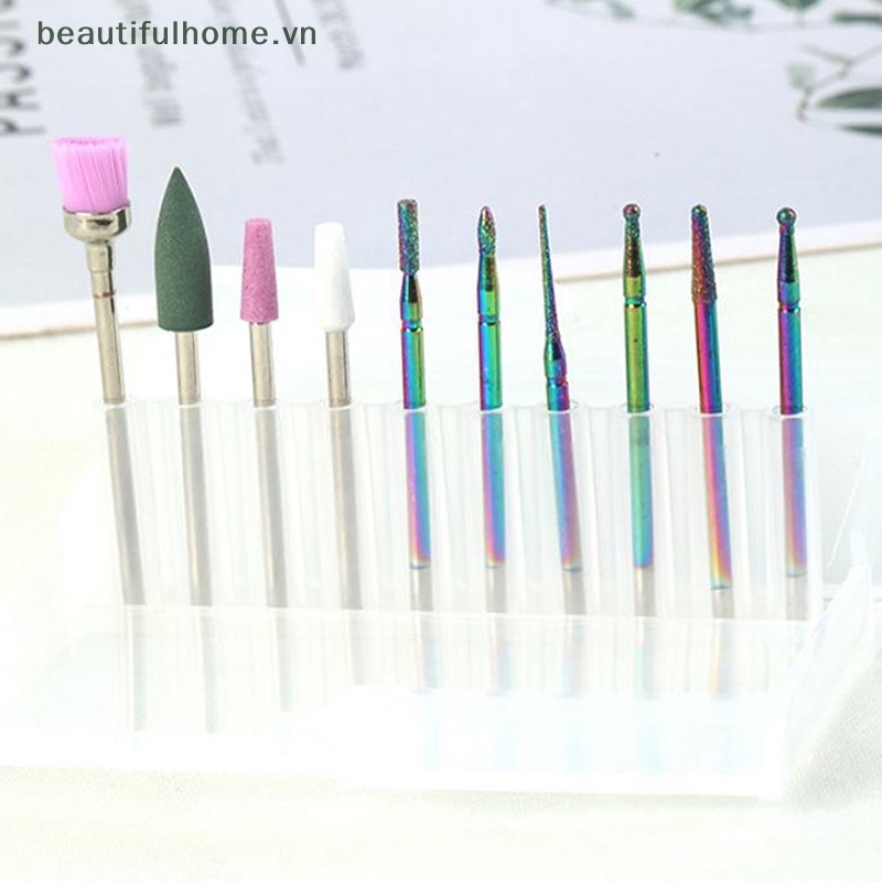 Bộ 10 Mũi Khoan Kim Cương Mài Móng Tay Chuyên Dụng