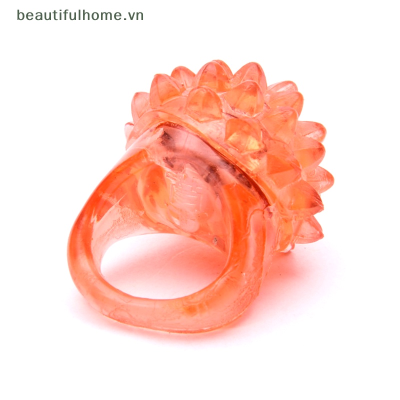 [beautifulhome] Nhẫn Đồ Chơi Có Đèn LED Phát Sáng Trong Bóng Tối Hình Ngôi Sao Hoạt Hình Dành Cho Trẻ Em [beauty]