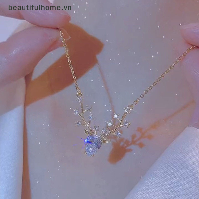 [beautifulhome] Vòng cổ Mặt Hình Hươu Cao Cấp Thời Trang Làm Quà Tặng Sinh Nhật Cá Tính Cho Nữ [beauty]