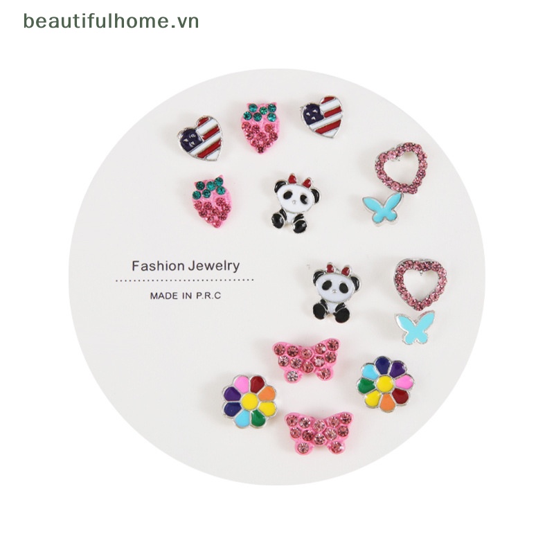 [beautifulhome] Set Bông Tai Nhiều Cặp Hình Học Bướm Dễ Thương Thời Trang Hàn Quốc [Đẹp]