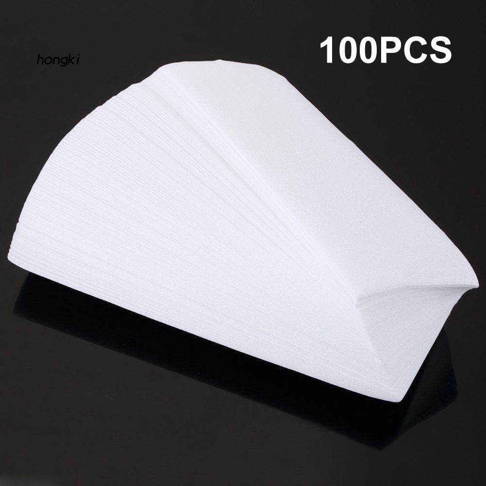Bộ 100 Giấy Wax Lông Chân Bằng Vải Không Dệt Sử Dụng Một Lần Tiện Lợi