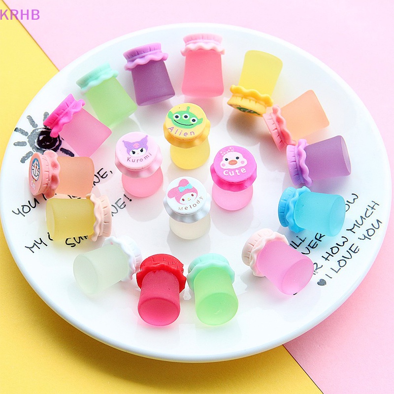 Set 10 Mô Hình Chai Nước 3D Mini Bằng Nhựa Resin Dùng Để Trang Trí Ốp Điện Thoại DIY Mới