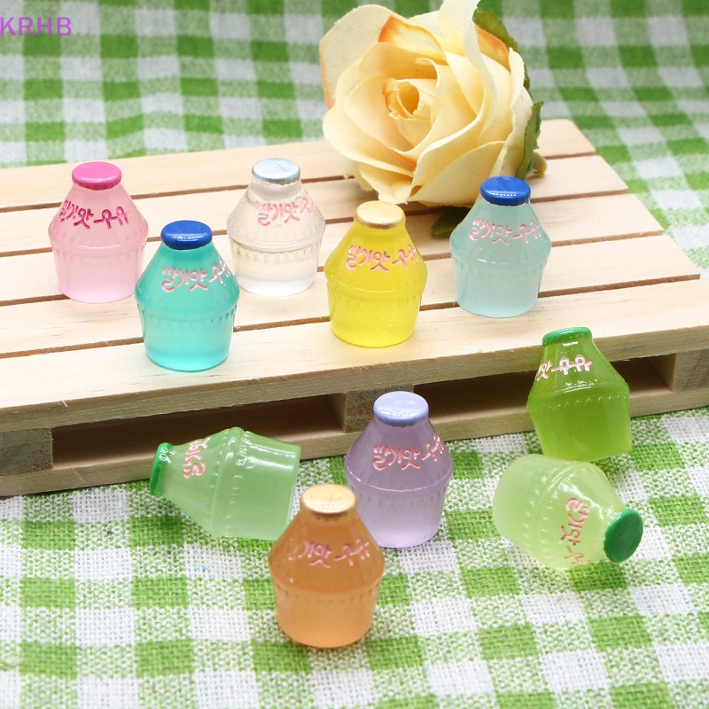 Set 10 Lọ Thủy Tinh Mini Bằng Nhựa Phát Quang Dùng Để Trang Trí Đồ Trang Sức Mới