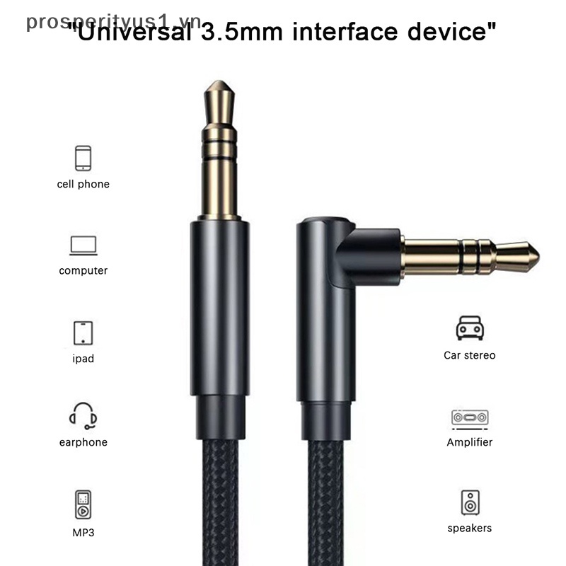 Cáp Nối Dài Khuếch Đại Âm Thanh Jack Cắm 3.5mm Male Sang Male Aux prosperityus1