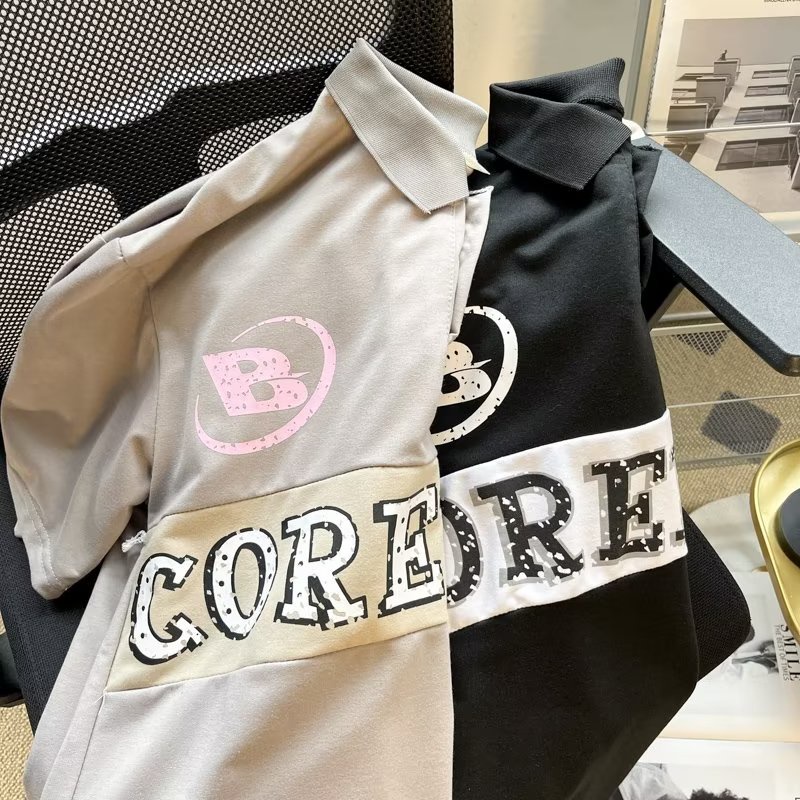 Áo Thun polo Tay Ngắn Dáng Rộng Phong Cách Hip Hop Mỹ Thời Trang Cho Nam