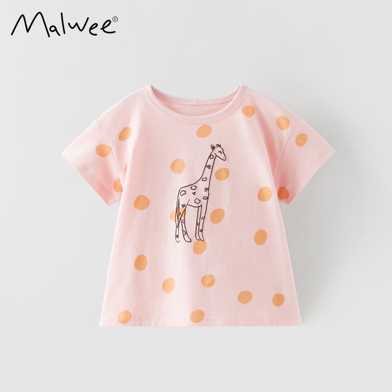 Áo Thun Cotton In Họa Tiết Hoạt Hình Thời Trang Mùa Hè Cho Bé Gái